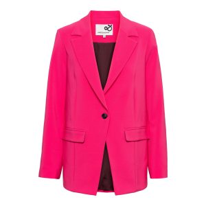 &Co Woman – Cristal Travelstof Blazer – Pink