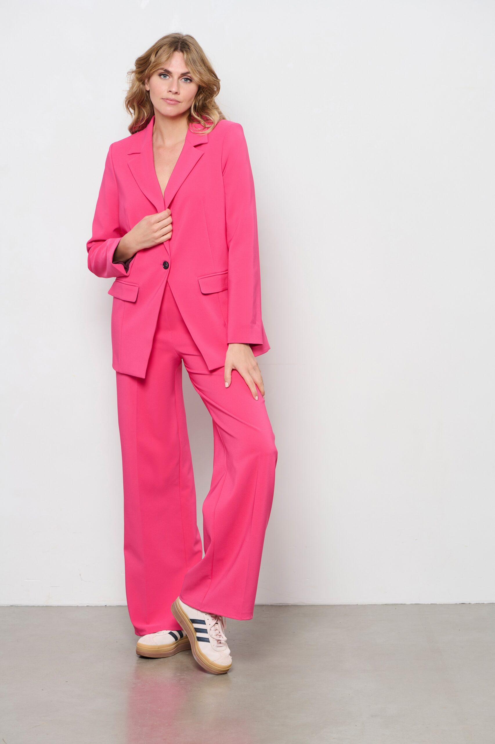 &Co Woman – Cristal Travelstof Blazer – Pink - Afbeelding 7