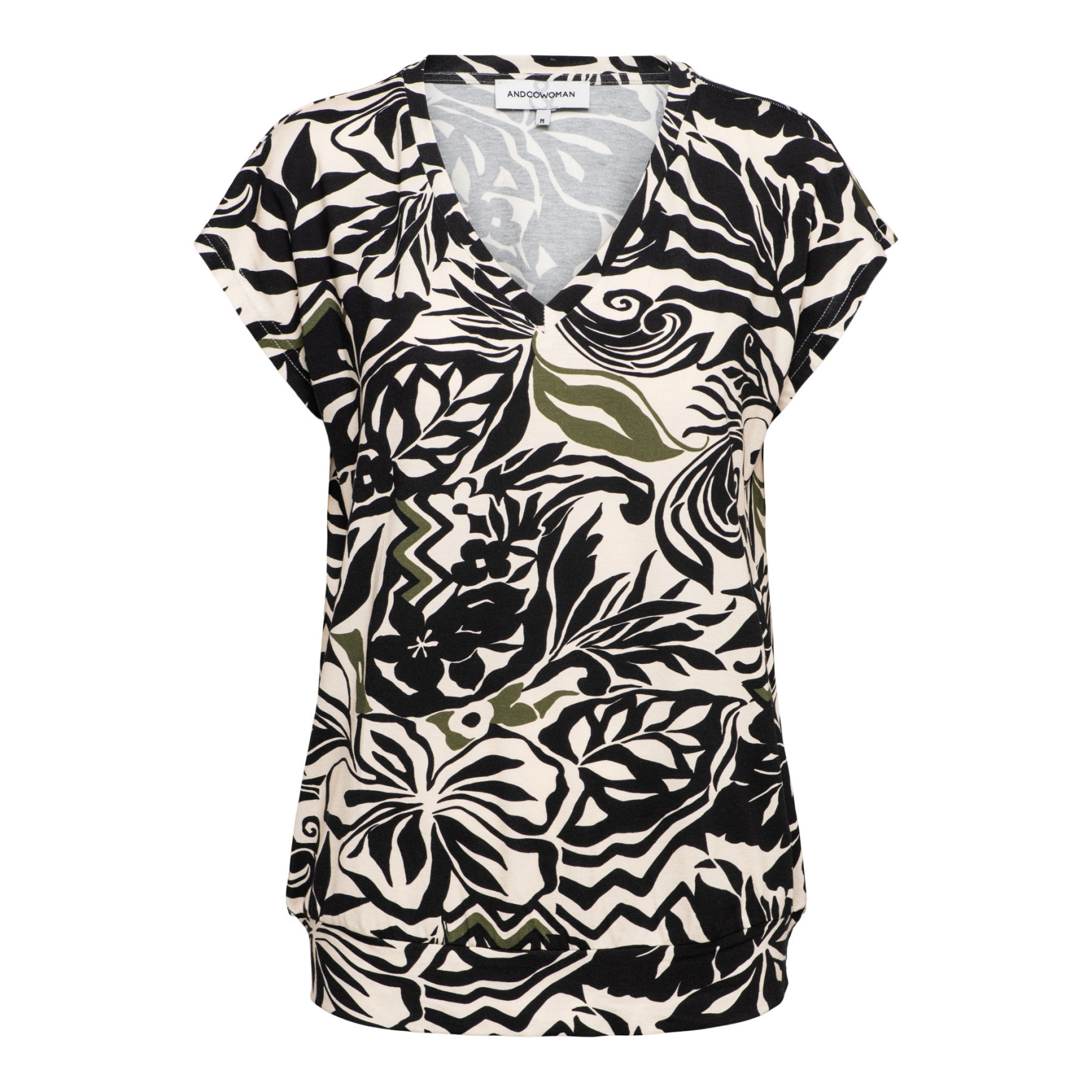 &Co Woman – Lucia Leaf – Black multi - Afbeelding 2