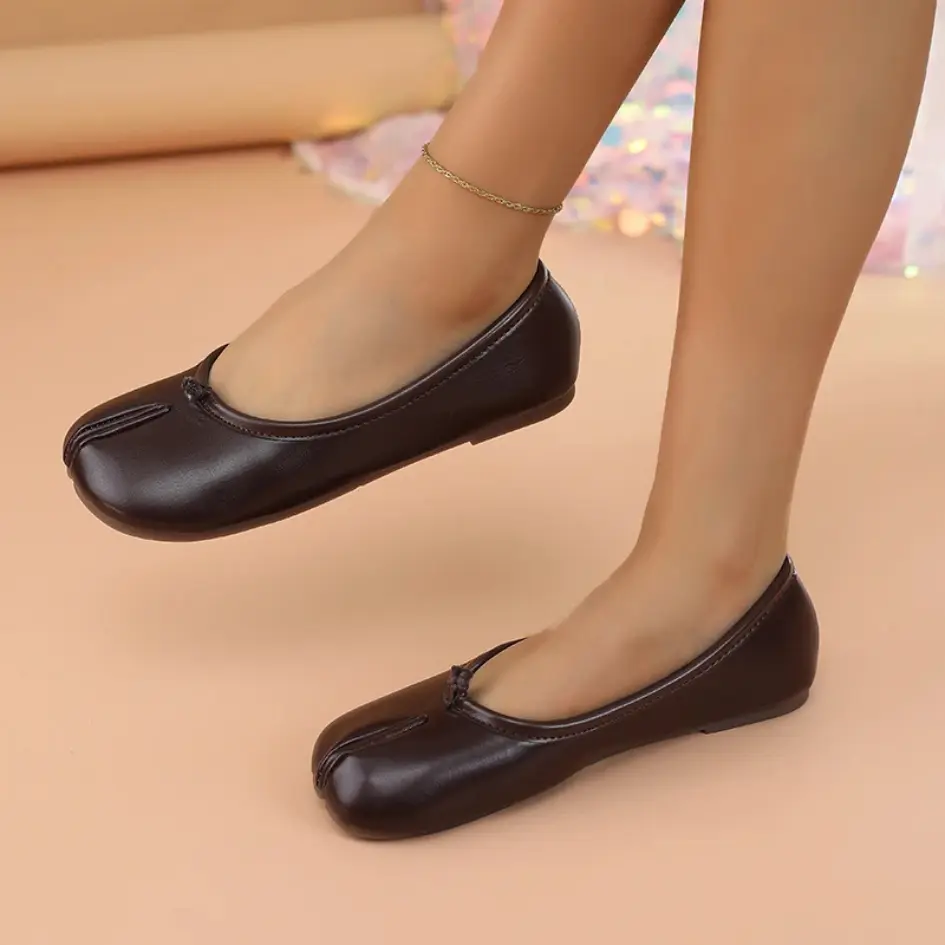 Liora Ballerina met Gespleten Tenen - Flexibele Tabi Ballerinas - Afbeelding 8