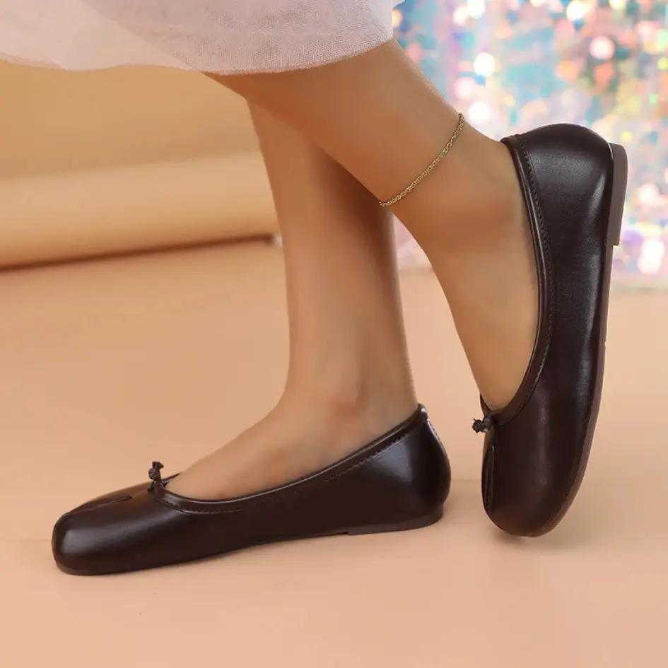 Liora Ballerina met Gespleten Tenen - Flexibele Tabi Ballerinas - Afbeelding 9