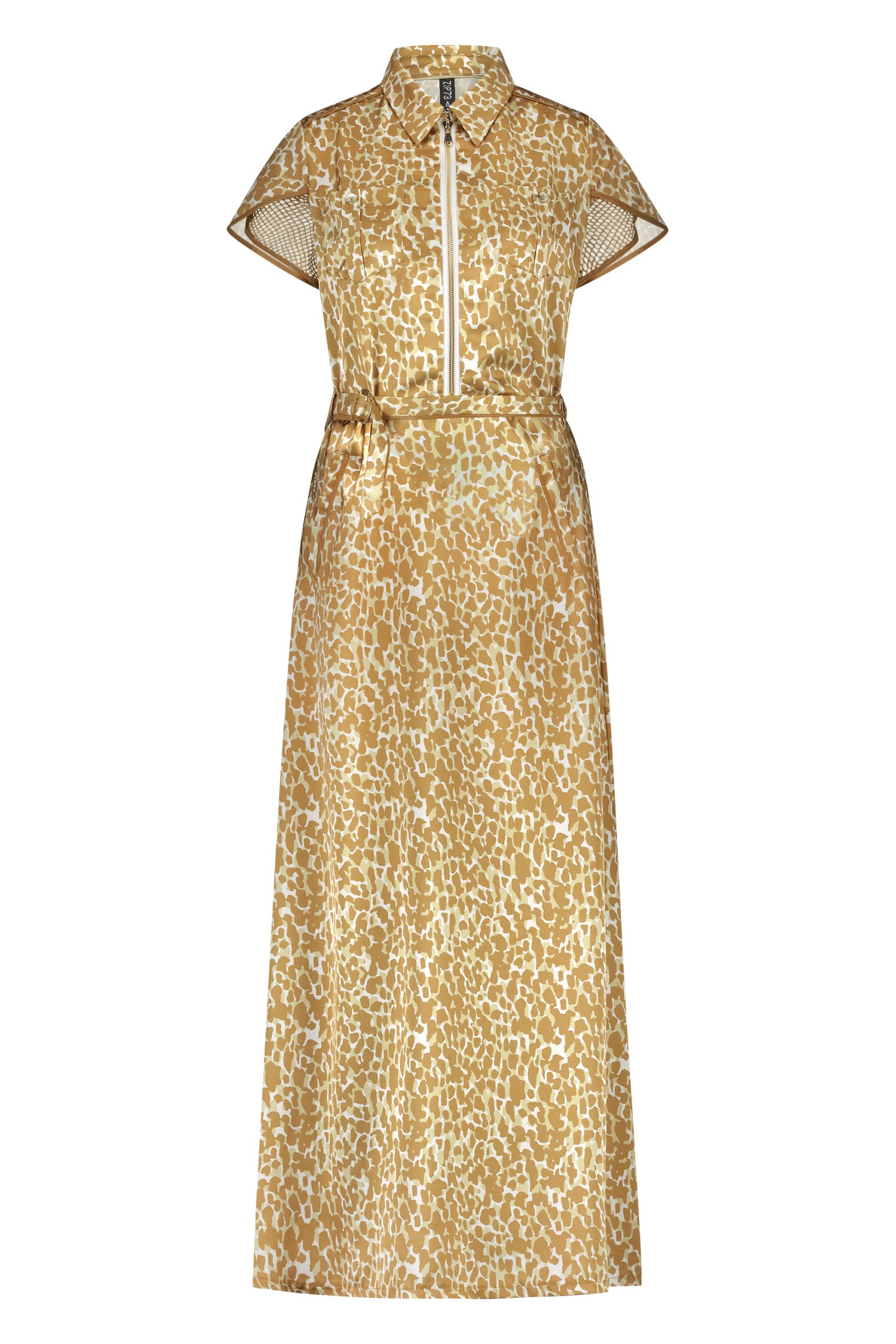 ZIP73 – Longdress – Leopard Caramel - Afbeelding 2