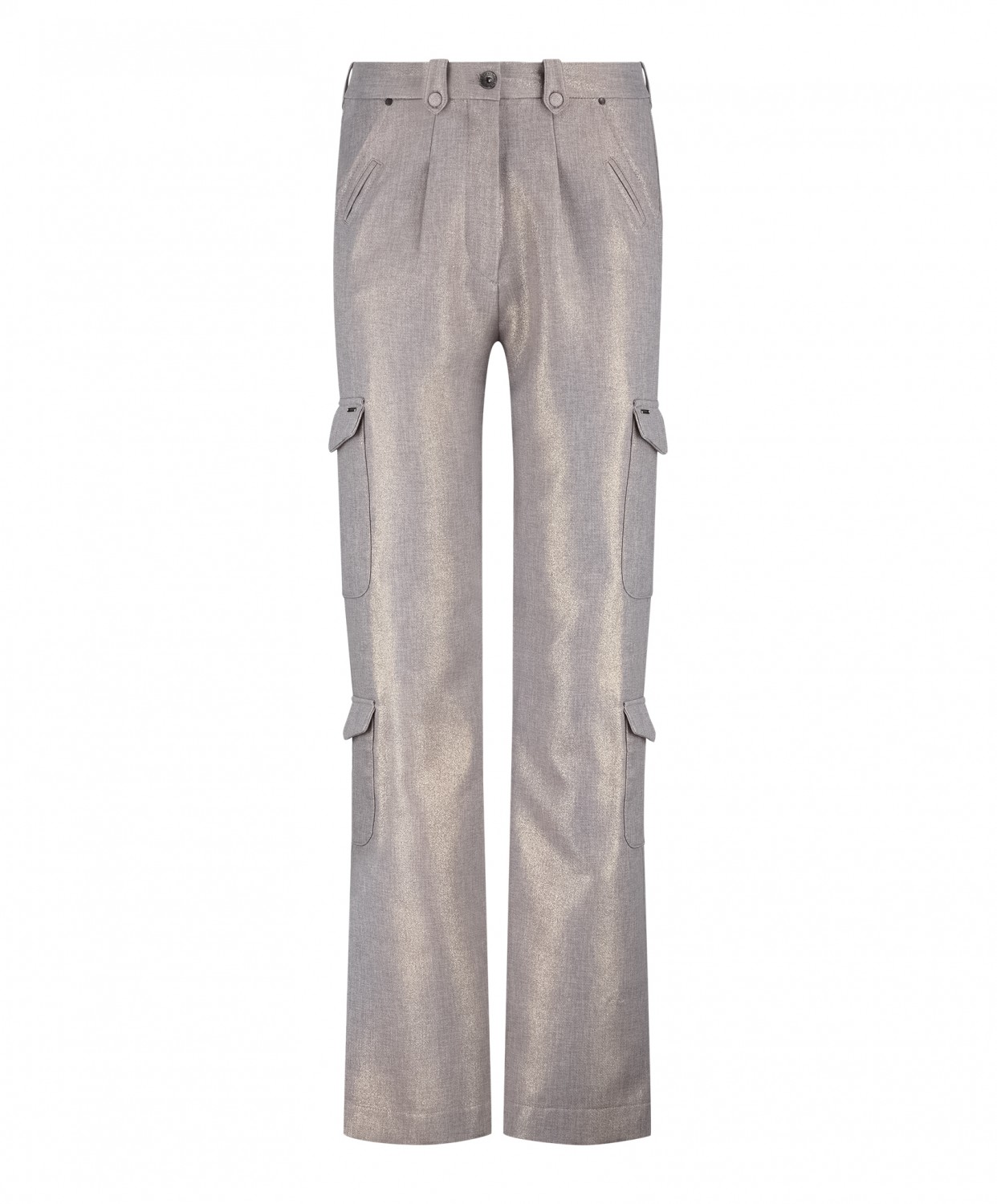 ZIP73 – Cargo Wide Leg Sparkling Grey